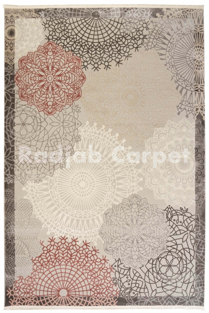 Ковер Ковер Мистик LIGHT GREY - PINK