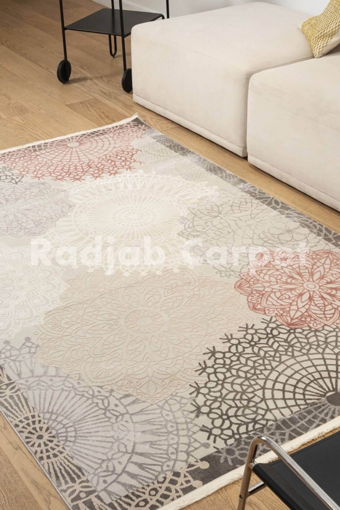 Ковер Ковер Мистик LIGHT GREY - PINK