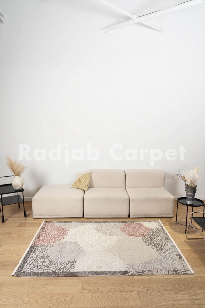 Ковер Ковер Мистик LIGHT GREY - PINK